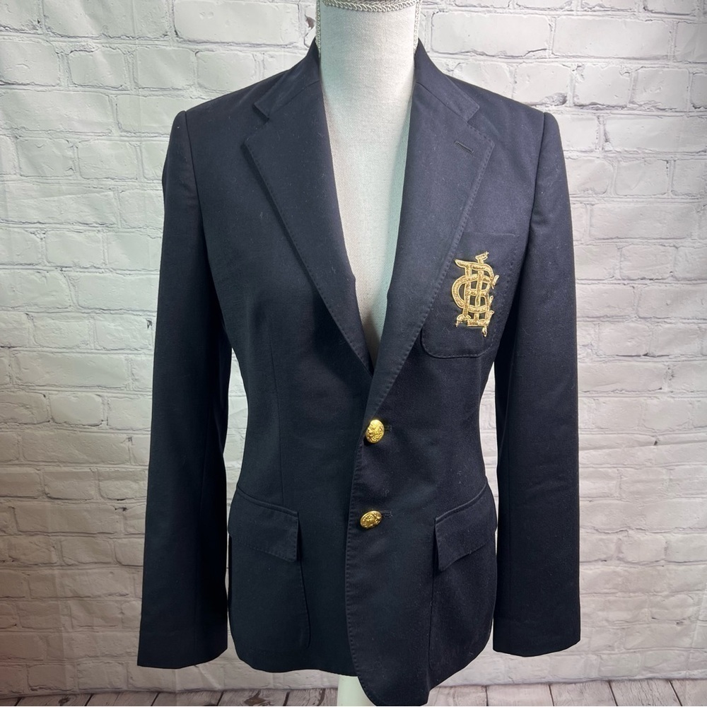 Ralph Lauren Crest Tailored Wool Blazer 6